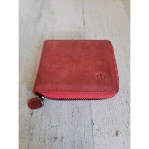 Unique red slot wallet mens accessory zipper getto deri